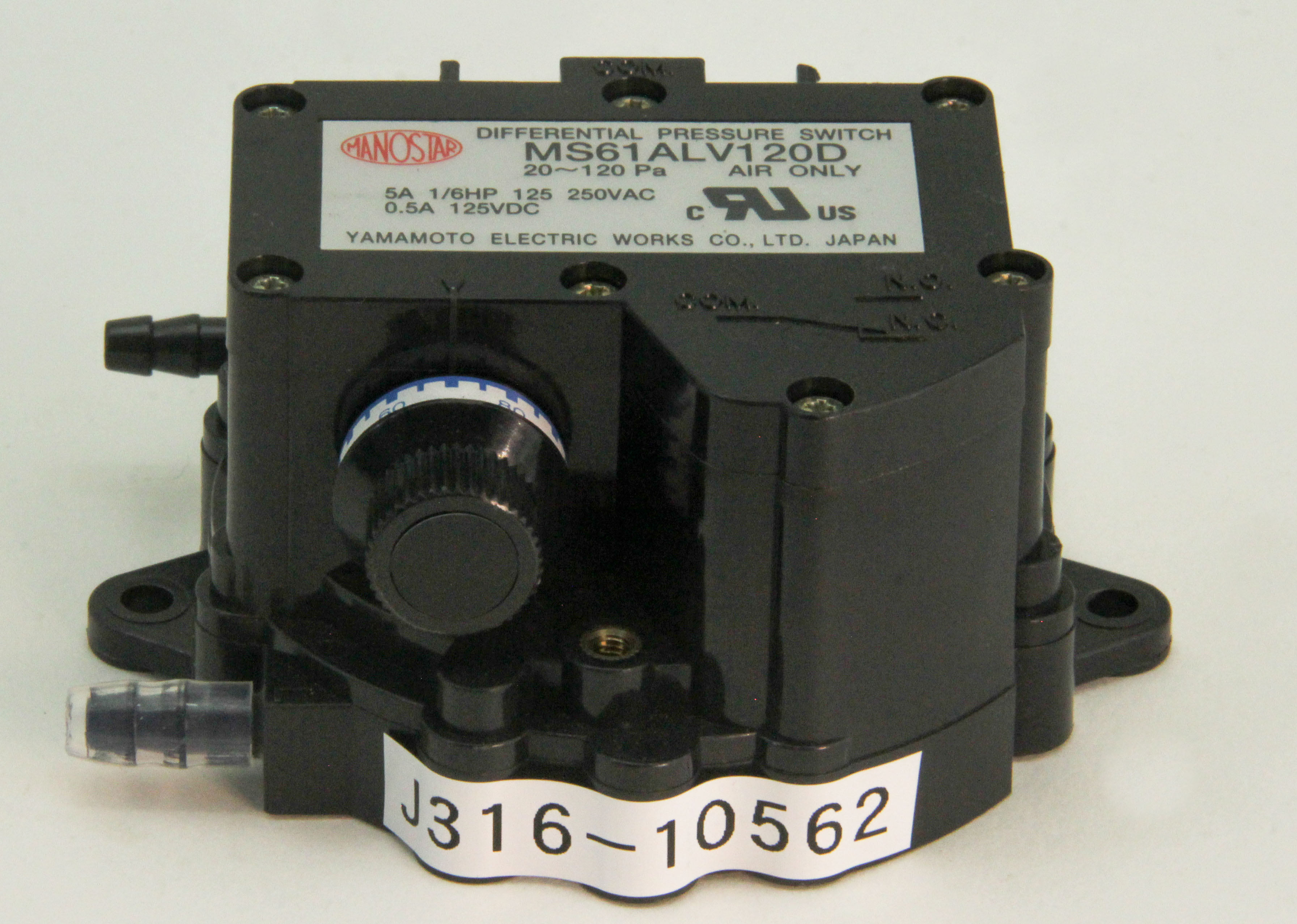 山本 10562 YAMAMOTO MANOSTAR DIFFERENTIAL PRESSURE SWITCH MS61ALV120D